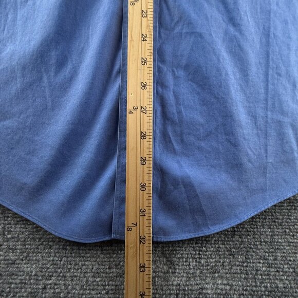 Brooks Brothers Button-Down Traditional 16 32 Cotton Blue Non-Iron Shirt Mens - Picture 4 of 13